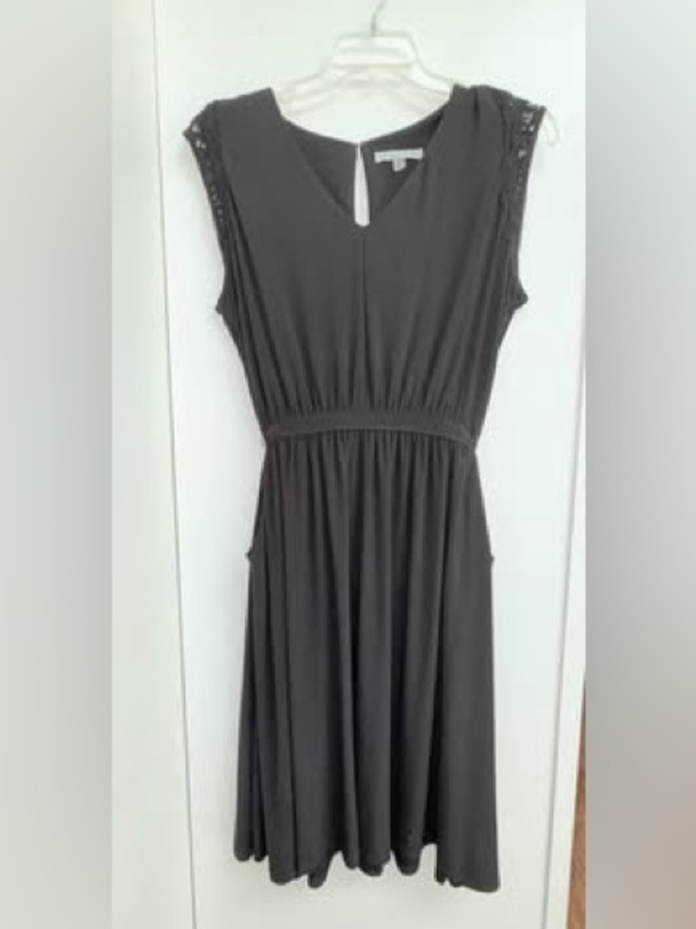 Danny & Nicole Black Sleeveless V-Neck Maxi Dress